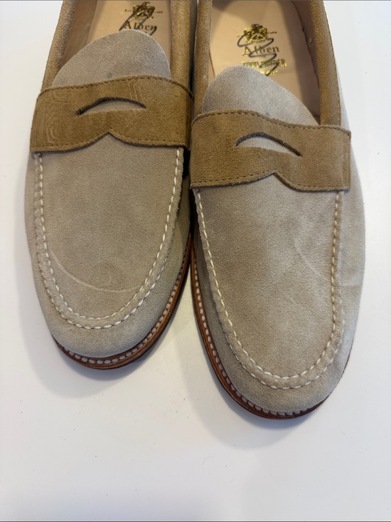 Todd Snyder X Alden Two-Tone Suede Loafers Sz 10.5.  Tub4. SEE PICTURES. main image 7